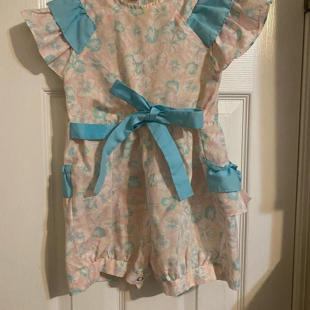 Vintage New York Kids Ruffle Butt Romper